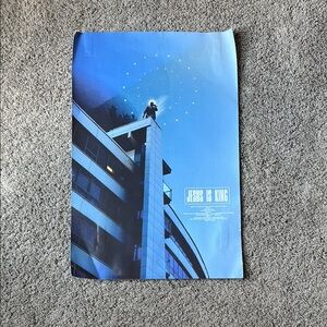 Blue 'Jesus Is King' Poster